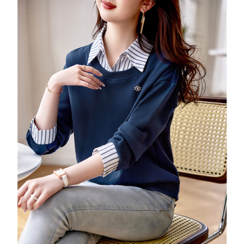 Kényelmes, hétköznapi melegítőnadrág 2024 őszi új divattervezéssel, varrással, csíkos, minden mérkőzésre alkalmas, karcsúsító női melegítőnadrág