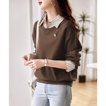 Kényelmes, hétköznapi melegítőnadrág 2024 őszi új divattervezéssel, varrással, csíkos, minden mérkőzésre alkalmas, karcsúsító női melegítőnadrág