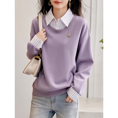 Kényelmes, hétköznapi melegítőnadrág 2024 őszi új divattervezéssel, varrással, csíkos, minden mérkőzésre alkalmas, karcsúsító női melegítőnadrág