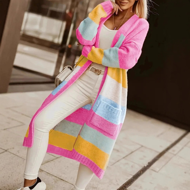 Amazonov najpopularniji novi jesenski i zimski kardigan dugih boja, široki, pleteni, za europske i američke žene za 2025. godinu