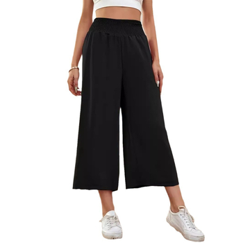 Европа и Съединените щати трансгранично дамско облекло 2024 Amazon дамски едноцветни ежедневни широки панталони производители на едро ежедневни Joker
