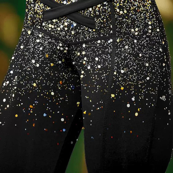 Európai és amerikai export 2023 Amazon szórt rózsaszín keresztpántos gombos szűk nadrág