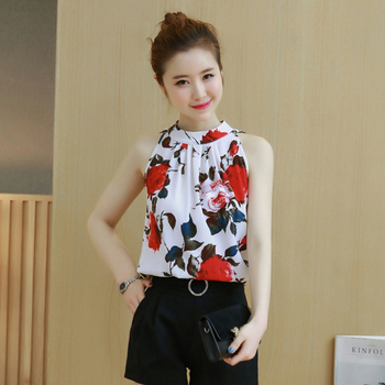 2025 új nyári koreai stílusú, nagy méretű, sokoldalú, ujjatlan, pántnélküli, kis ing, hasat takaró, divatos sifon ing nőknek