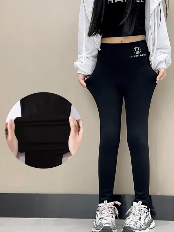 Shark püksid naiste ülerõivad 2024 sügis ja talv kõrge vöökohaga kõhu- ja puusaretuusid fliisvoodriga paksud Barbie püksid soojad