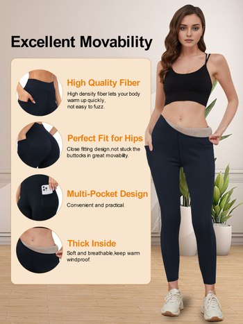 Határokon átnyúló, zsebes, vastagított bársony leggings, magas derekú, hasformáló női, vastagított, meleg leggings külső viseletre