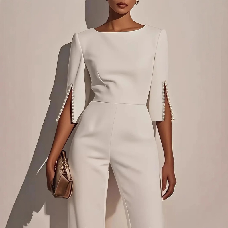 2025 Független Állomás Kívánság Nyár Népszerű Női Divat Gyöngyös Dekoráció Elegáns Elegáns Slim Jumpsuit/Ruházat