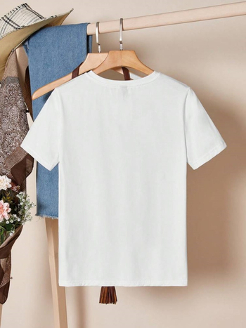 Shein Essnce leopárdmintás "New York" grafikus karcsúsított pulóver