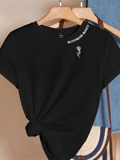 Shein Essnce leopárdmintás "New York" grafikus karcsúsított pulóver