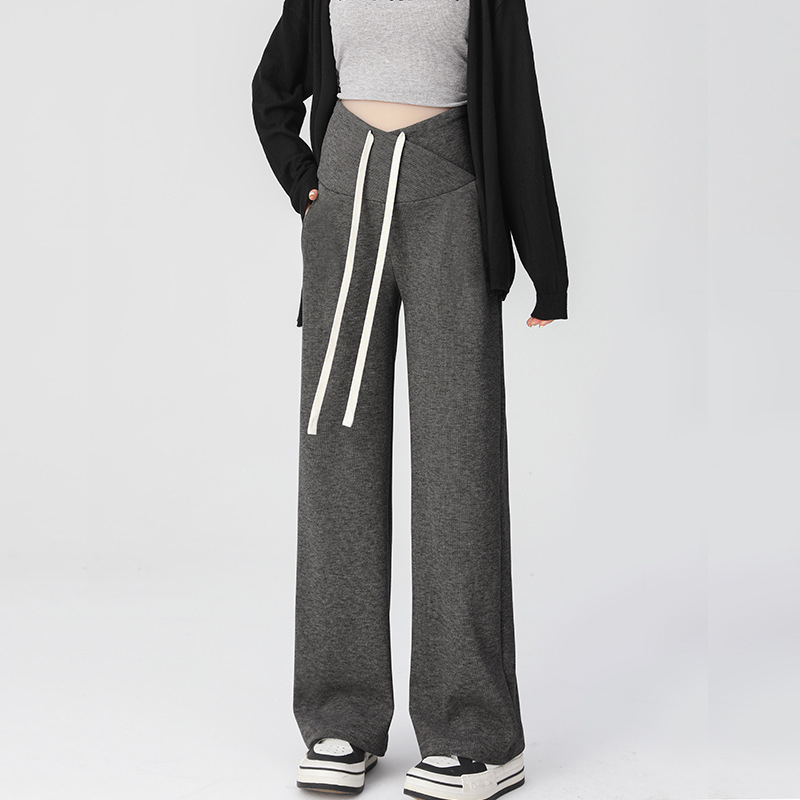 Rasedate naiste kevad- ja sügisriided 2024 uued fliisvoodriga laiad püksid, varase raseduse püksid, sügis-talveriided