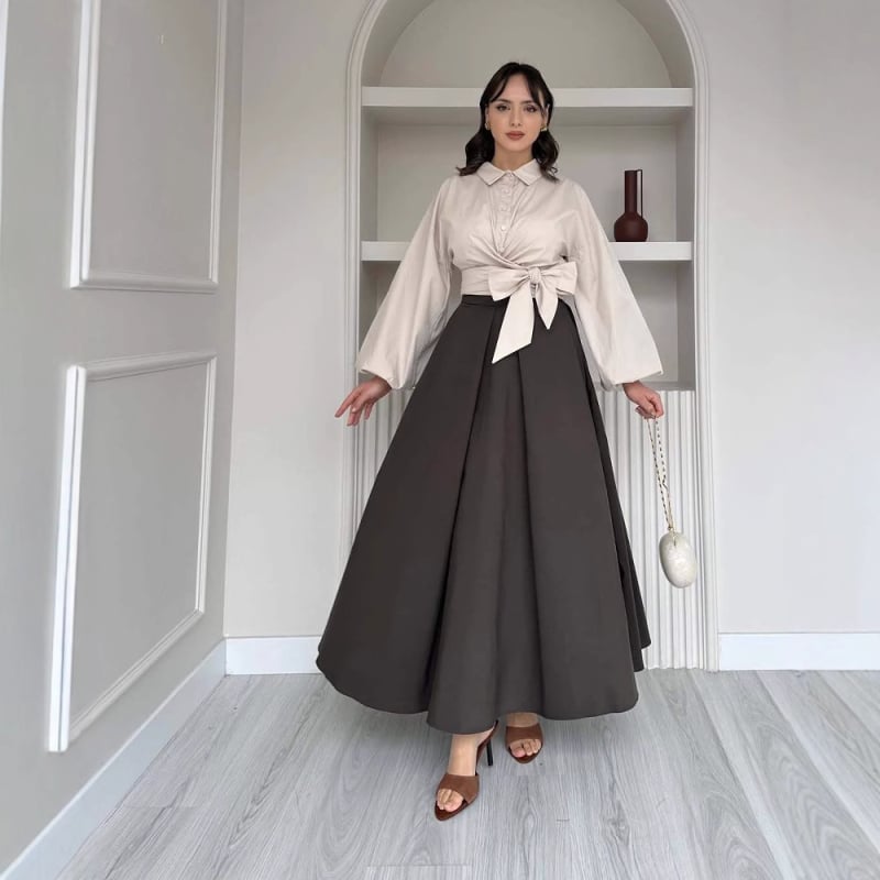 2025 m. moteriški drabužiai Europoje ir Amerikoje, „Amazon“, tarpvalstybinė užsienio prekyba, aukštas juosmuo, didelės sūpynės, netaisyklingas, plonas, išorinis, dviejų dalių komplektas