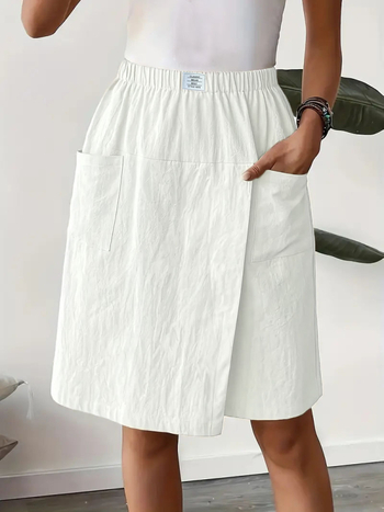 Európai és amerikai határokon átnyúló 2025-ös új Amazon Temuwish alkalmi női zsebes rövidnadrágok és szoknyák