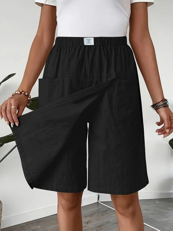 Európai és amerikai határokon átnyúló 2025-ös új Amazon Temuwish alkalmi női zsebes rövidnadrágok és szoknyák