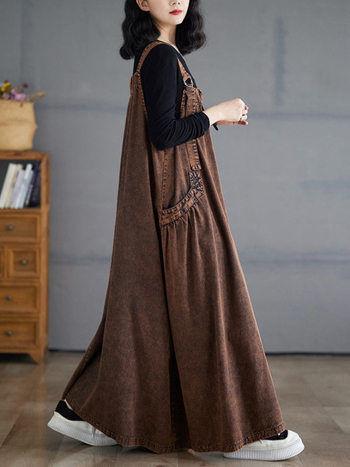 plus size női ruházat kézműves wrap színes farmer strb ruha terhes nők plus size retró laza karcsú hosszú nagy ruha