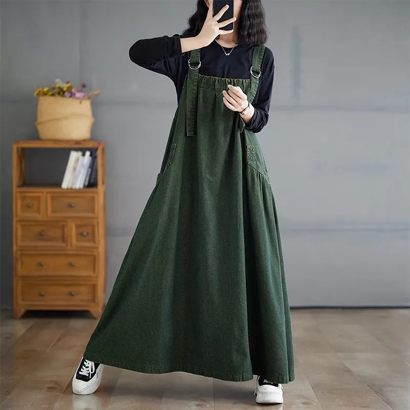 plus size női ruházat kézműves wrap színes farmer strb ruha terhes nők plus size retró laza karcsú hosszú nagy ruha