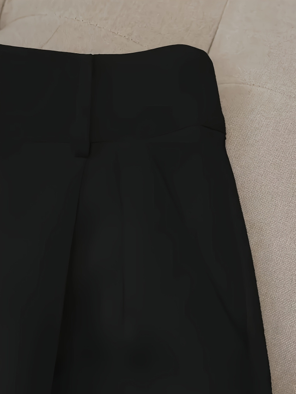 Európai és amerikai öltönynadrágok Női tavaszi és nyári új összeállítás Magas derekú Karcsúsító Laza Kisméretű Alkalmi A-alakú Széles szárú Meleg Nadrágok