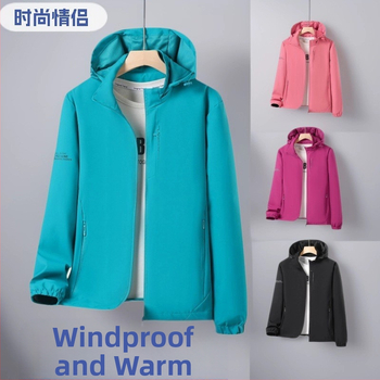 Pavasara un rudens vīriešu un sieviešu jakas, plānas āra vēja un ūdensnecaurlaidīgas liela izmēra pāru ikdienas jakas, alpīnisma jakas