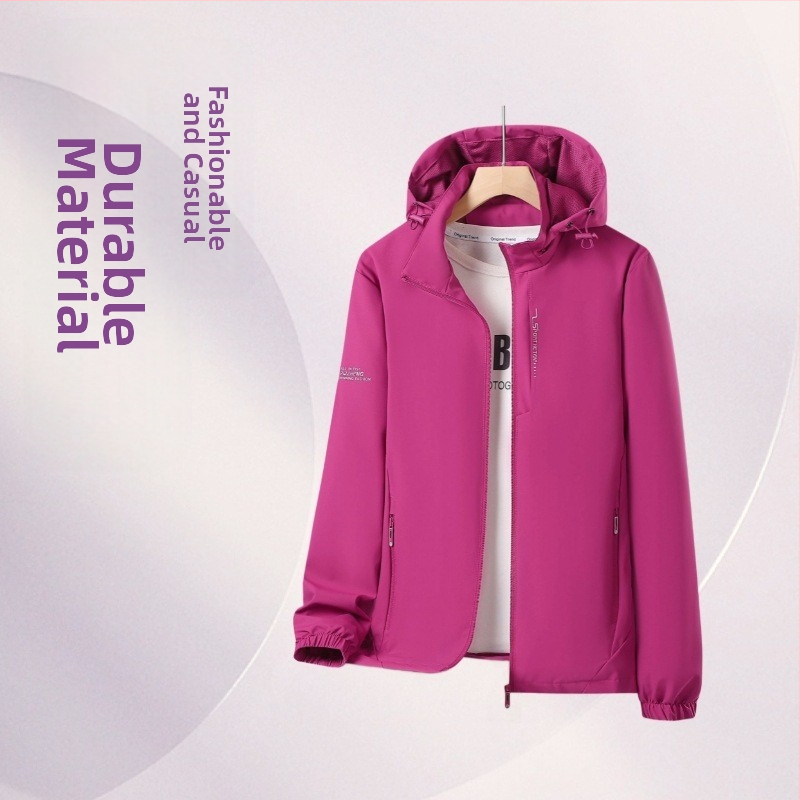 Пролетни и есенни мъжки и дамски якета, тънки ветроустойчиви и водоустойчиви якета за двойки с голям размер, ежедневни якета за планинарство