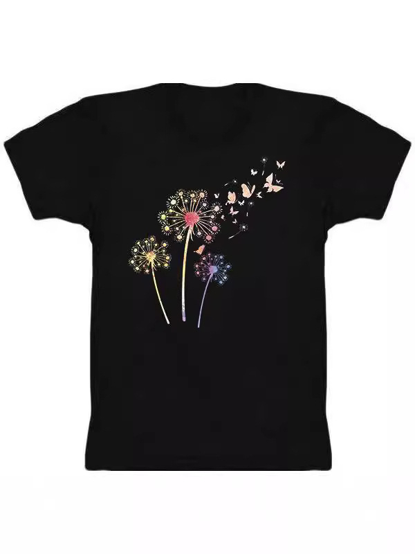 Four Seasons új fekete-fehér tinédzser pulóver, raktáron, lezser, laza, rajzfilmfigura, kényelmes, egyszerű pamut póló