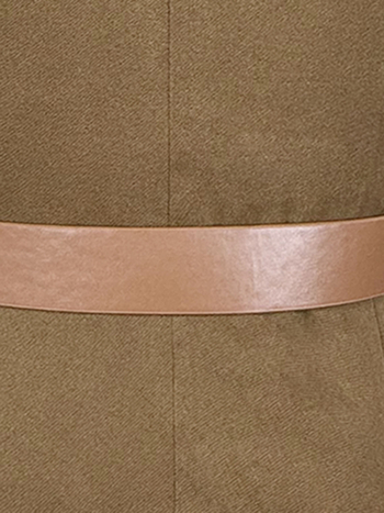 Γυναικείο Γιλέκο 2025 Νέα Άνοιξη Petite Super Stylish Καφέ Patchwork Γιλέκο