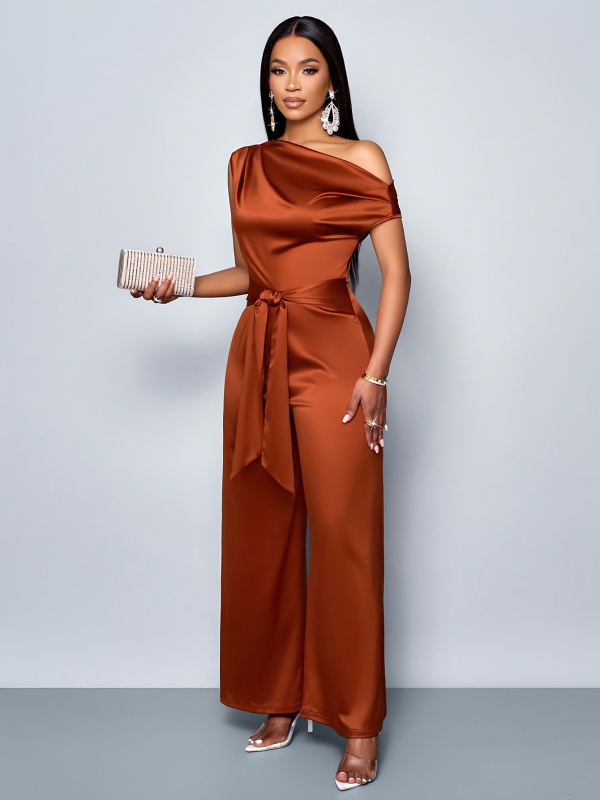 2025 nyári európai és amerikai határokon átnyúló Amazon Ebay európai és amerikai egyszínű divatos karcsúsított ferde galléros gombos női overál