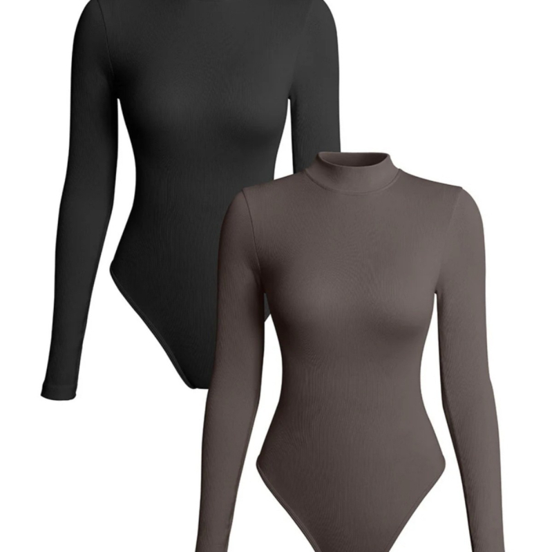 Rudens ir žiemos europietiška ir amerikietiška karšta besiūlė dygsniuota plona apvali kaklo ilgomis rankovėmis jogos sportinė aptempta kūno suknelė