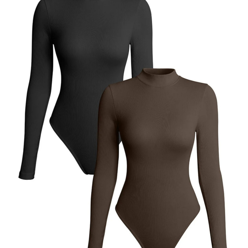 Rudens ir žiemos europietiška ir amerikietiška karšta besiūlė dygsniuota plona apvali kaklo ilgomis rankovėmis jogos sportinė aptempta kūno suknelė