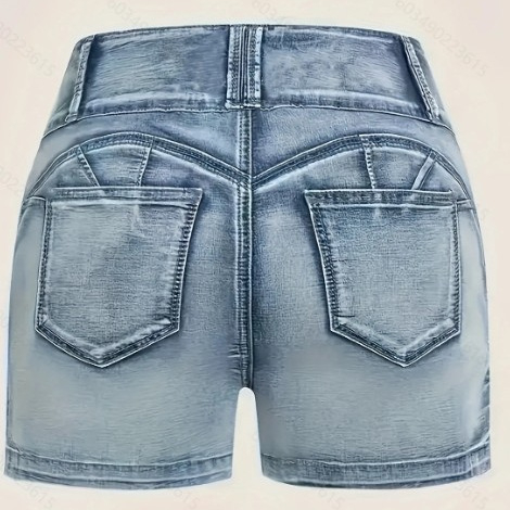 Európai és amerikai Spice Girl stílusú magas derekú farmer rövidnadrágok, szexi nadrágok, divatos, feszes csípőnadrágok, Amazon határokon átnyúló farmernadrágok, női külkereskedelem