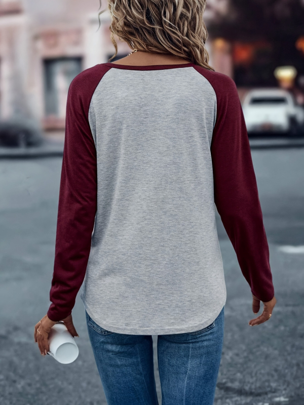 Póló, egyedi nyomtatású logó, határokon átnyúló export, női tavaszi hosszú ujjú pulóver, kerek nyakú, hétköznapi póló, felsőrész, feldolgozás és testreszabás