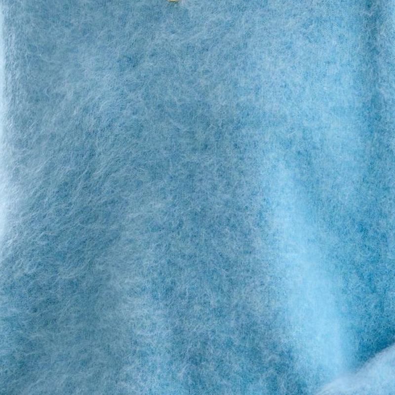 [Serie Fleece] Pulover din cașmir periat fără cusături, 5% cașmir, 95 lână, cu guler rotund/decolteu în V, 25 de ani nou