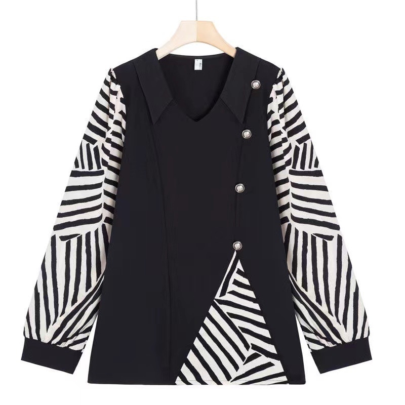 pufók lány őszi hosszú ujjú ing 200 Jin zsír hasat takaró felső plus size női western stílusú toldós hosszú ing