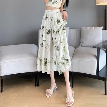 Дамски летни къси панталони от ледена коприна, тънки, големи размери, малки, широки, шифонени, готини, защита от слънце, ежедневни, широки панталони