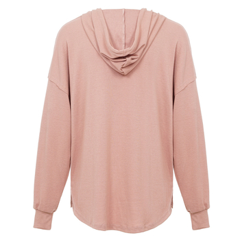 Határokon átnyúló európai és amerikai export női ruházat 2023 őszi és téli új Amazon hétköznapi, laza, tiszta színű kapucnis pulóver