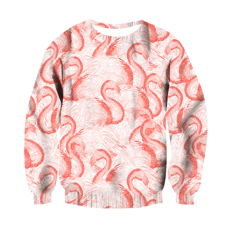 2024 őszi új, határokon átnyúló női 3D geometrikus nyomtatású, hétköznapi, rullard mintás, hosszú ujjú, kerek nyakú, vékony pulóver