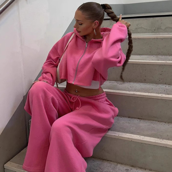 2025 tavaszi és őszi új Amazon Független Állomás Európai és Amerikai Külkereskedelmi Női Divat Hosszú Ujjú Sport és Hétköznapi Pulóver Öltöny