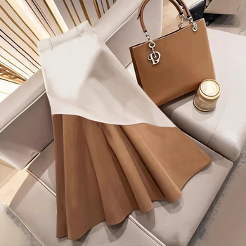 Ευρωπαϊκός και Αμερικανικός Ανεξάρτητος Σταθμός Εξαγωγών Amazon Cross-Border Καλοκαίρι 2025 Νέα Γυναικεία Φούστα Τέσσερις Εποχές Απλή σε Αντίθεση Χρωμάτων