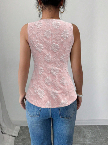 Διασυνοριακές ευρωπαϊκές και αμερικανικές αμάνικες μπλούζες για γυναίκες, καλοκαιρινά νέα γιλέκα μόδας εξωτερικού εμπορίου, αδυνάτισμα