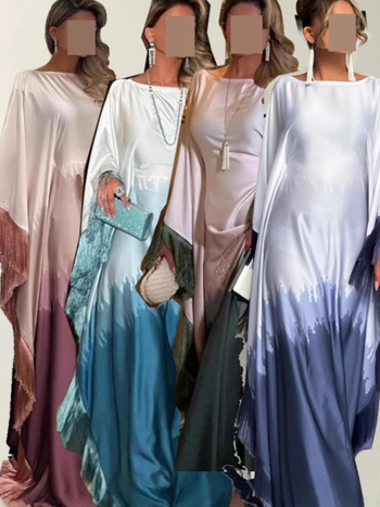 Határokon átnyúló Amazon AliExpress robbanások 2025 nyári új közel-keleti arab köntös ruha női ruházat