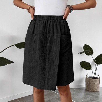 Raktáron 2025 Új európai és amerikai Amazon Független Oldal Egyszínű Többszínű Zsebes Női Lezser Nadrág Szoknya Rövidnadrág