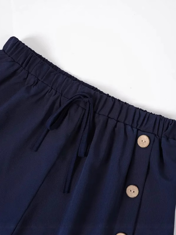 2025 Új Női Határokon Átnyúló Laza Karcsúsító Nyári Húzózsinóros Alkalmi Rövidnadrág