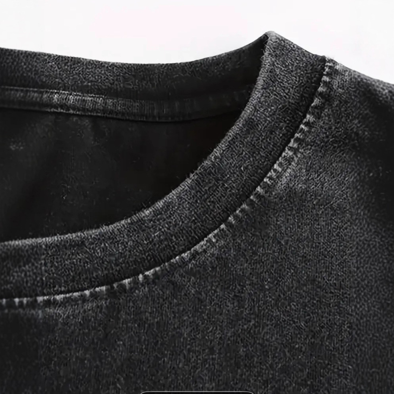 Csontvázmintás, laza, rövid ujjú póló, rock, amerikai, sötét, retró, mosott mintával