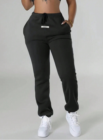 2024-es Cross-border Explosions egyszínű, lezser, laza, polár bélésű nadrág, melegítőnadrág