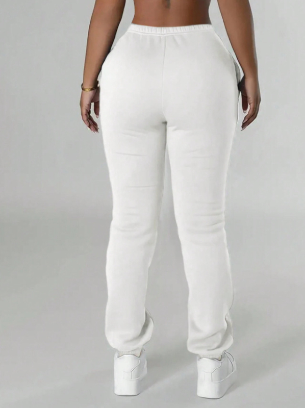 2024-es Cross-border Explosions egyszínű, lezser, laza, polár bélésű nadrág, melegítőnadrág