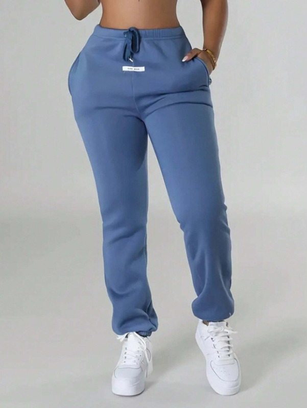 2024-es Cross-border Explosions egyszínű, lezser, laza, polár bélésű nadrág, melegítőnadrág