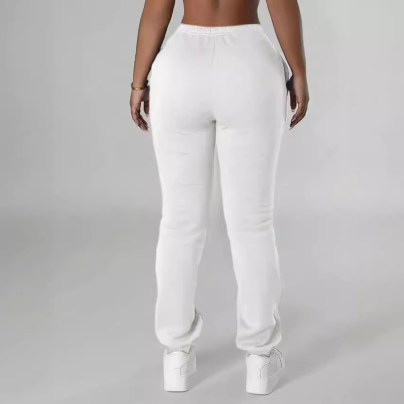 2024-es Cross-border Explosions egyszínű, lezser, laza, polár bélésű nadrág, melegítőnadrág