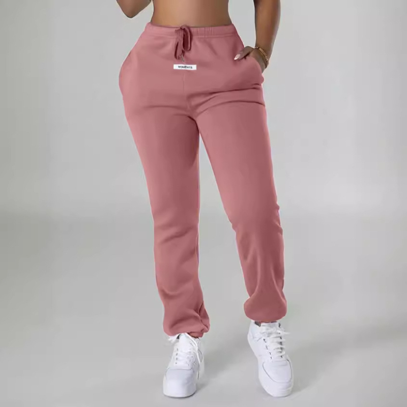 2024-es Cross-border Explosions egyszínű, lezser, laza, polár bélésű nadrág, melegítőnadrág