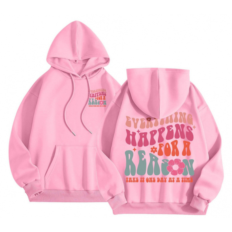 Cross-Border 2025 tavaszi és őszi bársony női pulóver, menetes mandzsettával, szegéllyel, laza, meleg, kapucnis pulóver, női mintás