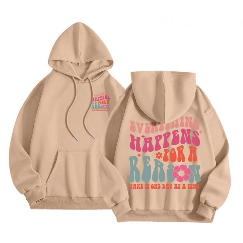 Cross-Border 2025 tavaszi és őszi bársony női pulóver, menetes mandzsettával, szegéllyel, laza, meleg, kapucnis pulóver, női mintás