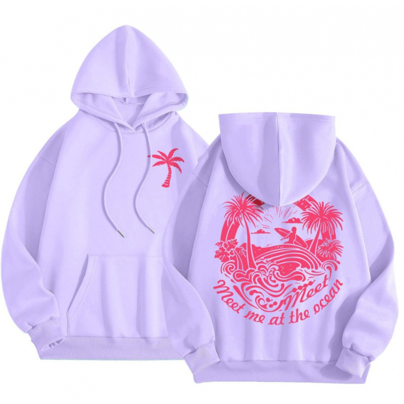 Cross-Border 2025 tavaszi és őszi bársony női pulóver, menetes mandzsettával, szegéllyel, laza, meleg, kapucnis pulóver, női mintás