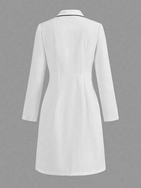 Guangzhou vară nouă femei îmbrăcăminte femei cu mânecă lungă haină albă elegantă subțire la modă medicală haine de lucru jachetă