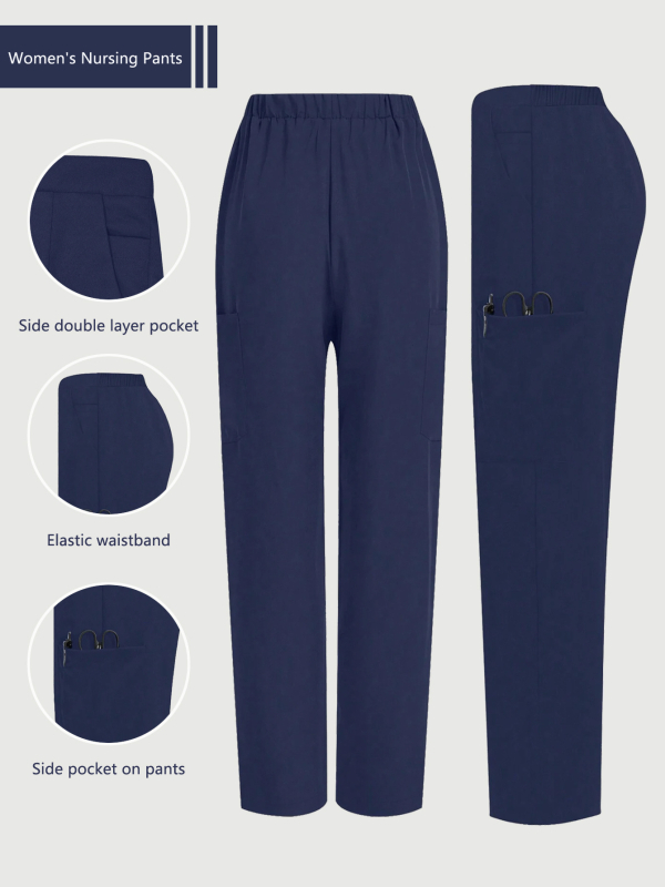 Guangzhou New Summer Women`s Pants Îmbrăcăminte pentru femei Slim Fashion Anti-rid Pantaloni Îmbrăcăminte Medicală Salopetă